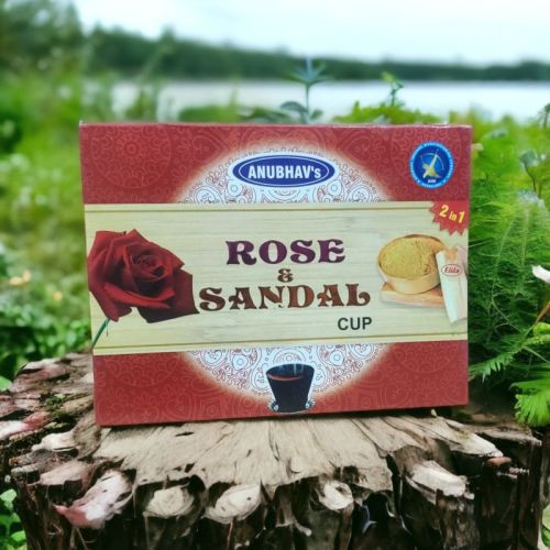 Rose and Sandal Sambrani Cup, For Religious, Spiritual Use, Packaging Type : Paper Boxes