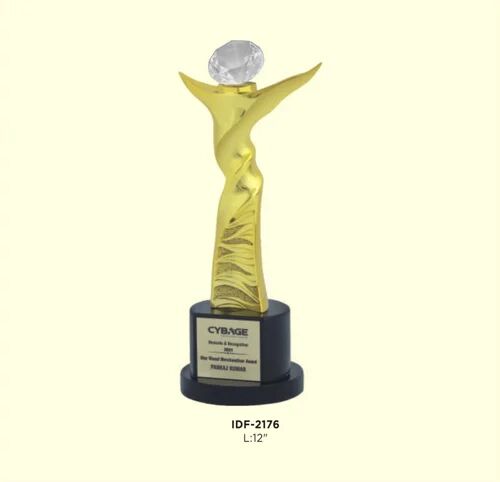 Global Gifting Promotional Metal Trophy, Packaging Type : Box