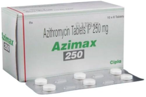 Azimax 250mg Tablets, Composition : Azithromycin (250mg)