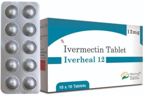 Iverheal 12mg Tablets, For Skin, Eyes, Packaging Type : Alu Alu