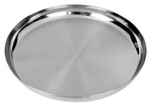 Round Stainless Steel Dinner Plate, For Serving Food