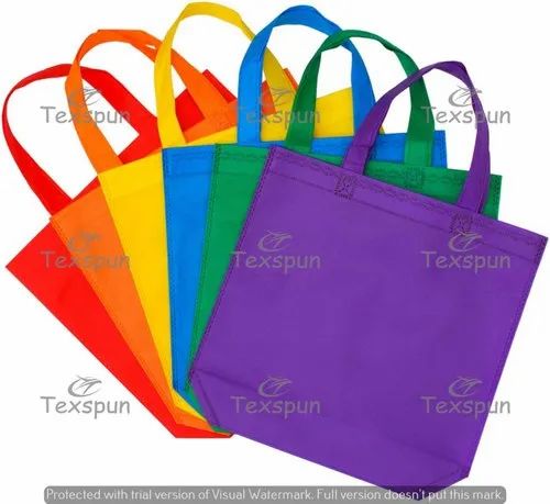 Multicolor Non Woven Loop Handle Bag, For Shopping, Capacity : 5 Kg