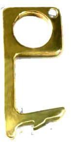 Golden Plain Polished Brass Safe Touch Key