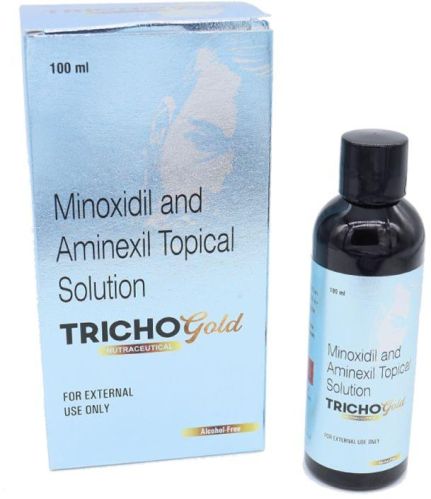 100ml Tricho Gold Solution, For Hospital, Clinic, Personal Care, Packaging Type : Bottle