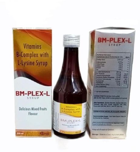 Liquid B Complex Syrup, For Business Use, Packaging Type : Plastic Bottle