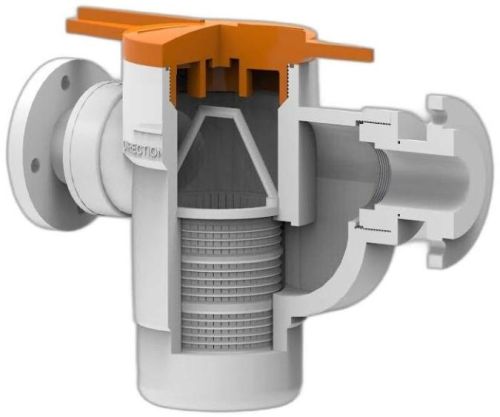 White Orange Rightway PP Basket Strainers, For Industrial, Size : ¾’’ To 6”