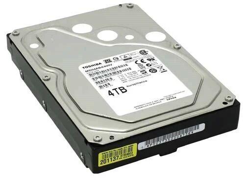 Steel Toshiba Hard Disk, For Internal, Storage Capacity : 4 TB