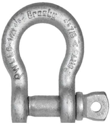 Mild Steel Anchor Shackle, Color : Metallic Grey