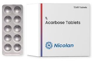 Acarbose Tablet, Packaging Type : Alu Alu