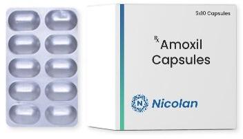 Amoxil Capsules, Packaging Type : Alu Alu