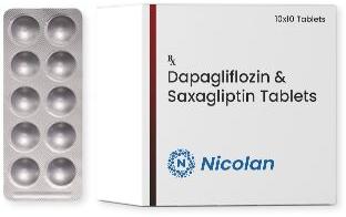 Dapagliflozin / Saxagliptin Tablet, Packaging Type : Alu Alu