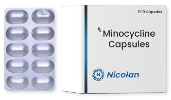 Minocycline Capsule, Packaging Type : Alu Alu