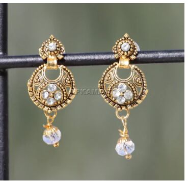 Alloy Floral Drop Earrings