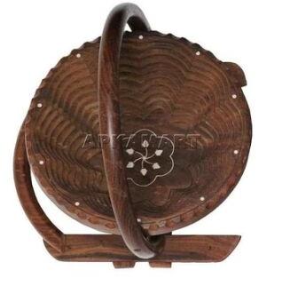 Wood Foldable Fruit Basket
