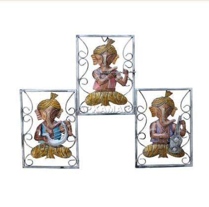 Iron LED Ganesh Wall Decor