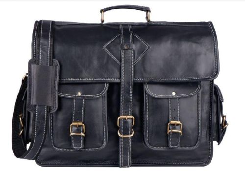 Leather Messenger Bag, Size : 18W X 13H X 5D Inches
