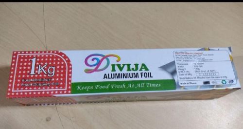 Plain Aluminum Silver Foil, Packaging Type : Paper Box, Rolls