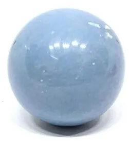 Spherical Angelite Spheres Ball, Color : Blue
