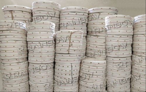 Cotton Industrial Eyelet Tapes, For Automatic Flour Mill Plant, Dal Mill Plant Etc, Color : Off White