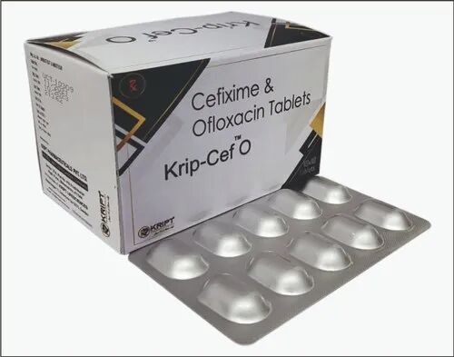 Cefixime Trihydrate Ofloxacin Tablets, Packaging Size : 10X10