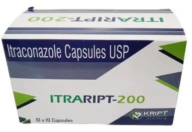 Itraconazole capsules, Brand Name : Itraript 200