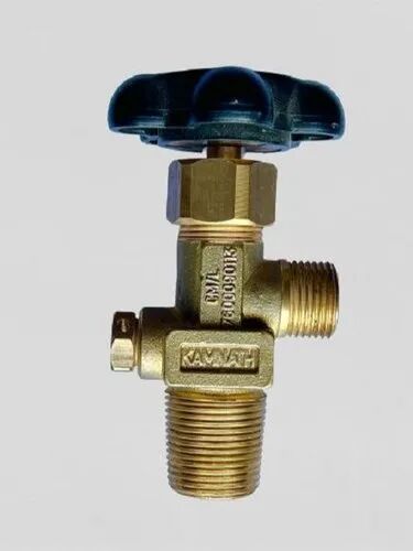 Brass Co2 Gas Valve, Color : GOLD