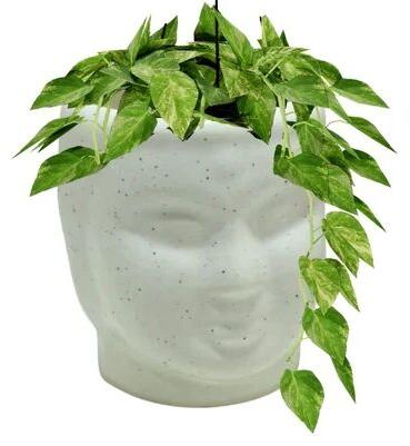 White Ceramic Mirakii Buddha Vase, For Decoration