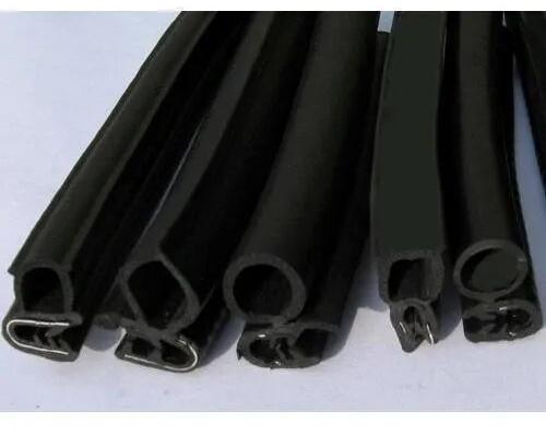 Black Extruded Rubber Profiles