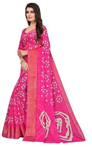 Traditional Bandhani Saree, Occasion : Party Wear