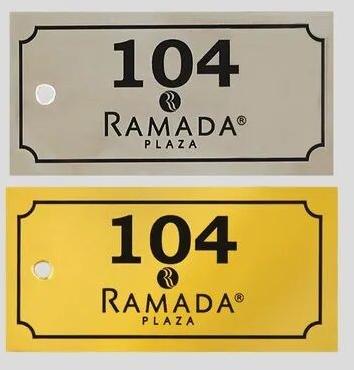 Rectangle Stainless Steel Name Plates, For Residential, Grade : SS304