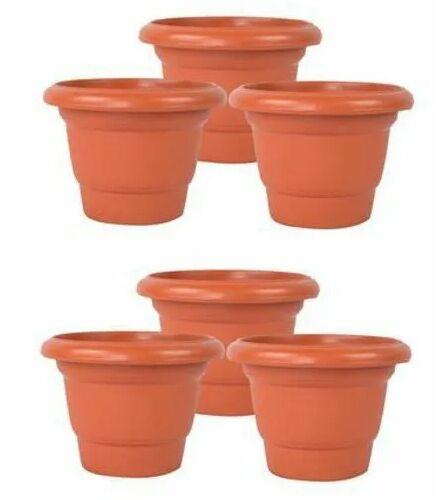 Plain Plastic Flower Pot, Size : 8 Inch