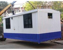Rectangular Modular Portable Cabin, Color : White, Blue