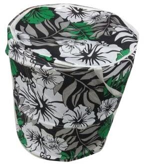 Printed Cotton Laundry Hamper, Size : 17x27 Inch