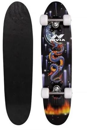 Black Nivia Juniors Skate Board, Size : (24' X 6') Inches