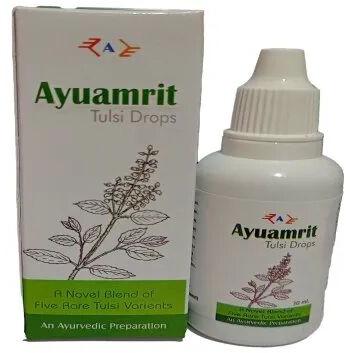 Ayuamrit Tulsi Drops, Packaging Type : Box