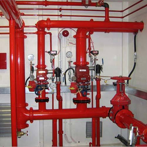 Red Electric Automatic Fire Hydrant System, For Industrial, Voltage : 220V