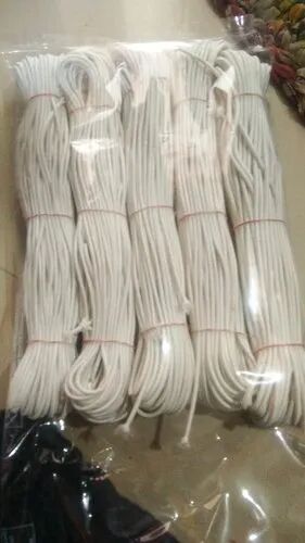 White Rubber Elastic Cord