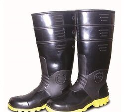 PVC Duckback Wellington Gumboots, For Construction, Mining, Industrial, Petroleum Refining Facilities