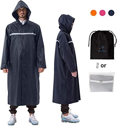 PVC Plain Night Visible Rain Coat, Gender : Women, Men