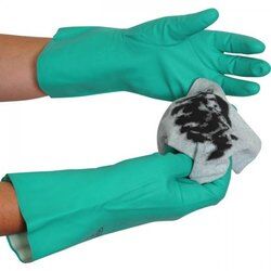 Rubber Nitrile Chemical Glove, For Aerospace Industry, Automotive Industry, Machine Operating, Industrial Cleaning