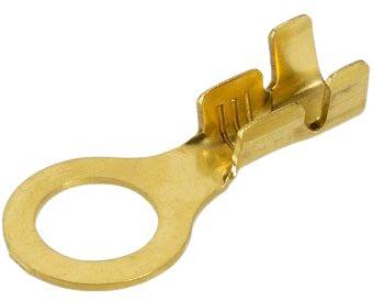 Non Poilshed Brass Round Lug Terminals, For Industrial, Wire Fittings, Certification : Isi Certified