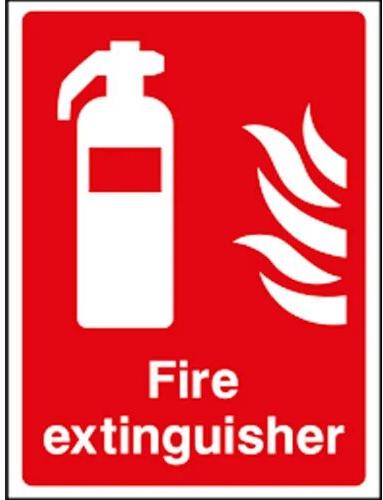 Aluminium Fire Extinguisher Safety Signage, Shape : Rectangle