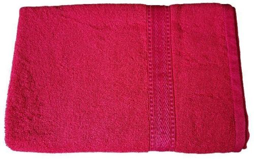 Rekhas Cotton Bath Towel, Super Absorbent, Soft & Quick Dry Anti-Bacterial Dark Pink