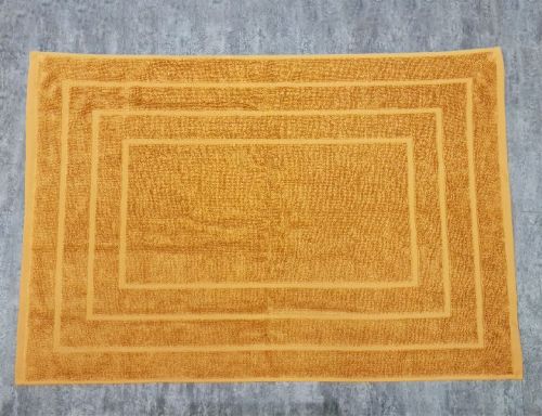 Rekhas Terry Cotton BathMat Hotel & Spa Bathmat 690 GSM Mango Yellow