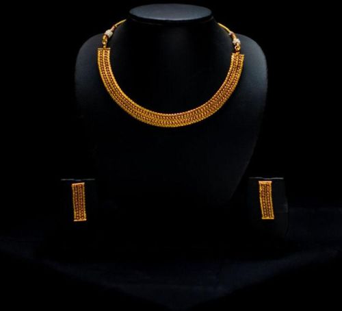 Designer Traditional Gold Plated Necklace Set, Gender : Women, Women's