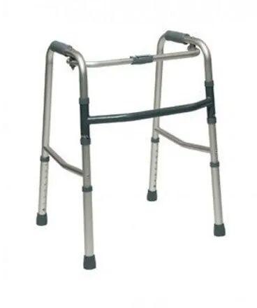 Polished SS Adjustable Walker, Color : Silver