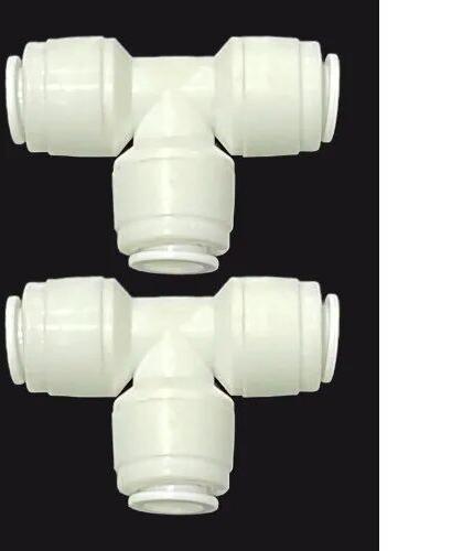 Polypropylene RO Union Tee, Size : 3/8inch