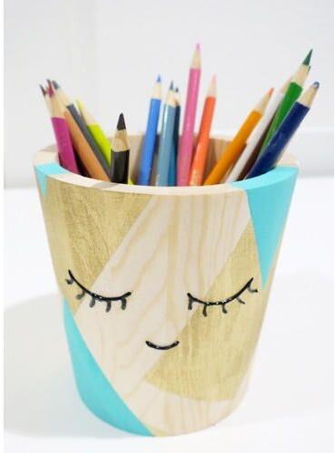 Plastic Kids Pencil Cup