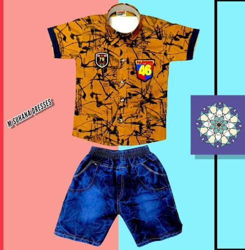 Polo Cotton Plain Kids Wear Set, Size : Small, Medium, Large, 16/18/20/22/24/26/38/30/32/34