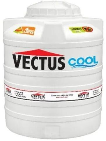Round Vectus Triple Layered Water Tanks, Color : White